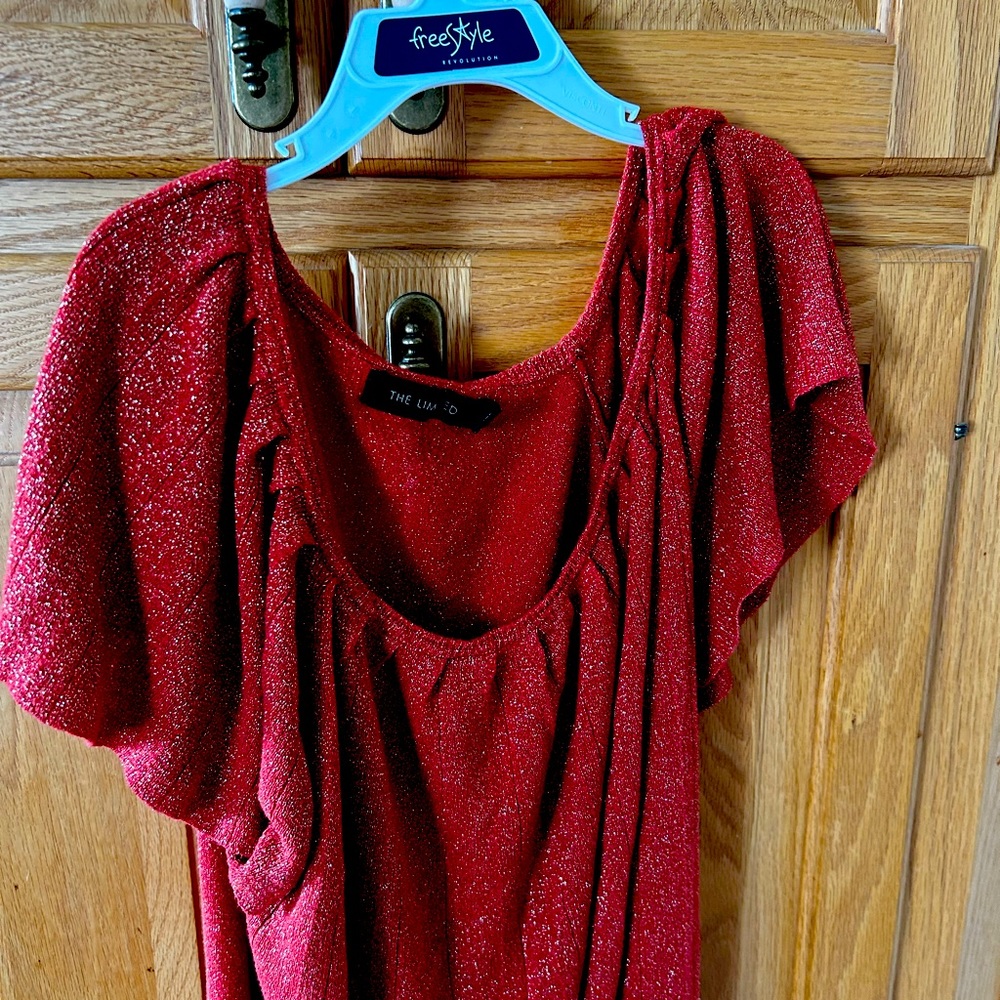 The limited size small orange sparkly shirt. Perfect for fall!! 🍁 🎃